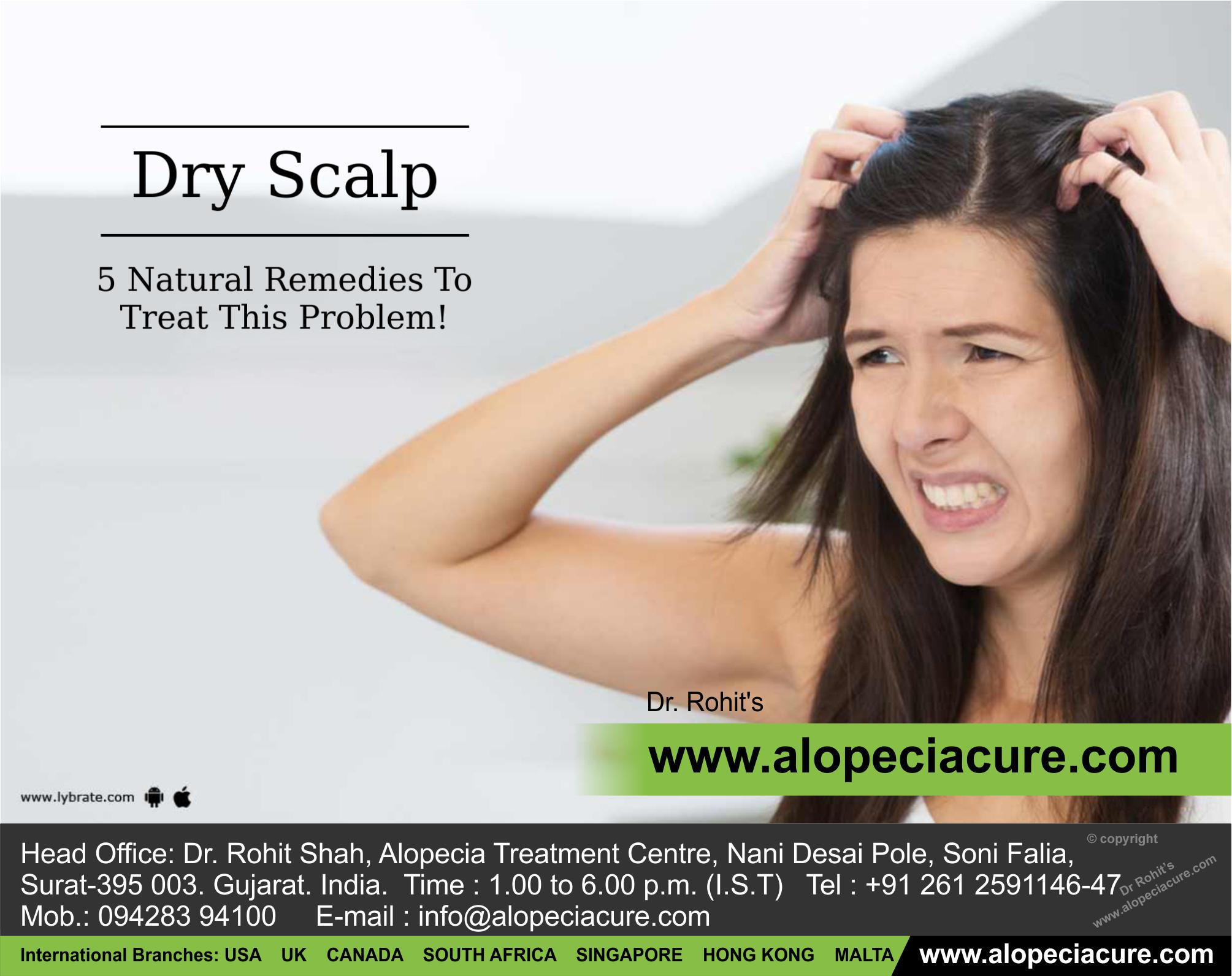 Dry Scalp - 6 Natural Remedies To Treat This Problem!
