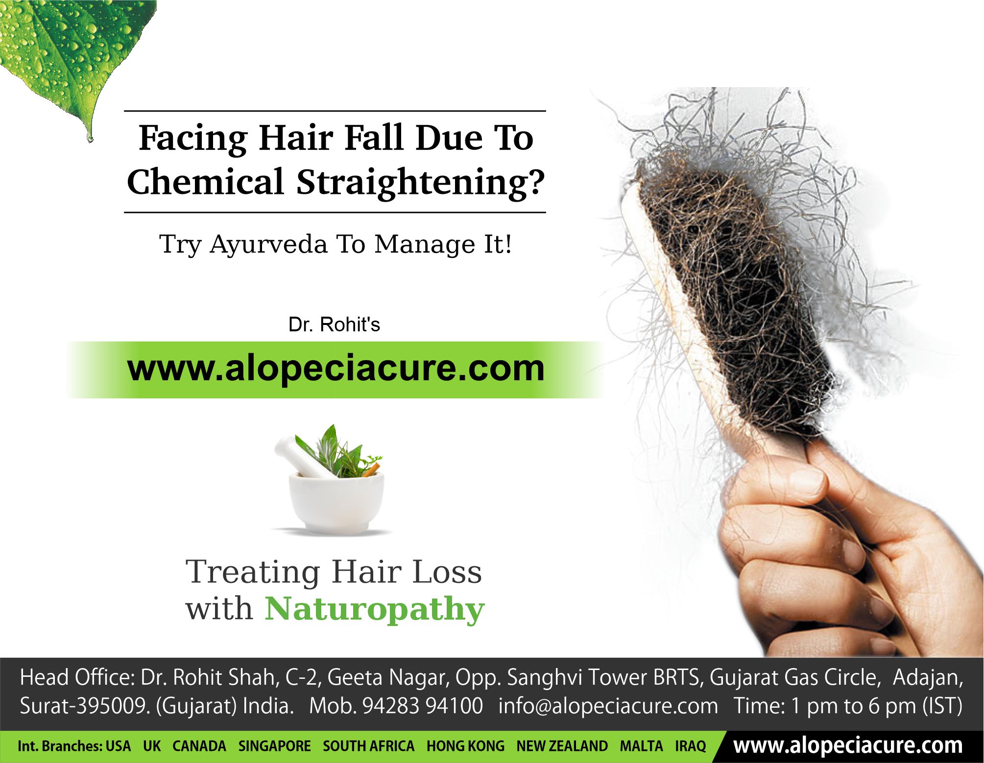 Facing Hair Fall Due To Chemical Straightening? Try Ayurveda To Manage It!