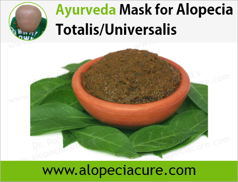 Dr. Rohit's natural mask treatment of alopecia totalis